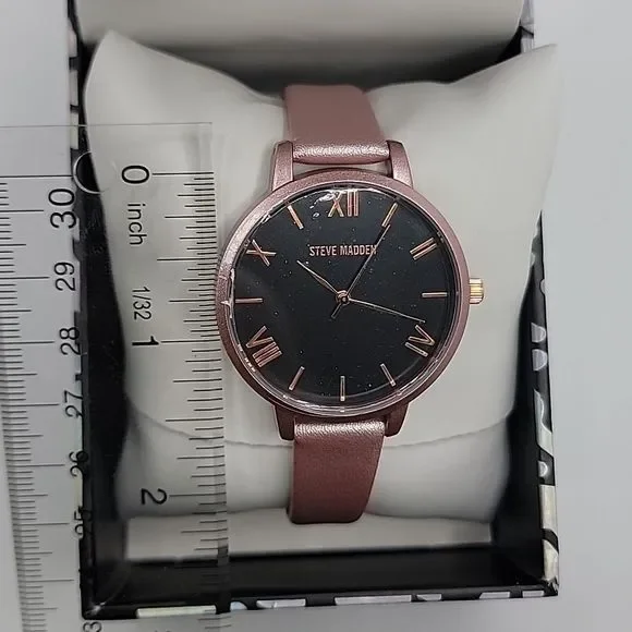Steve madden rose gold watch new arrivals
